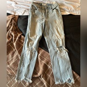 Abercrombie and Fitch size 27 ripped jeans
